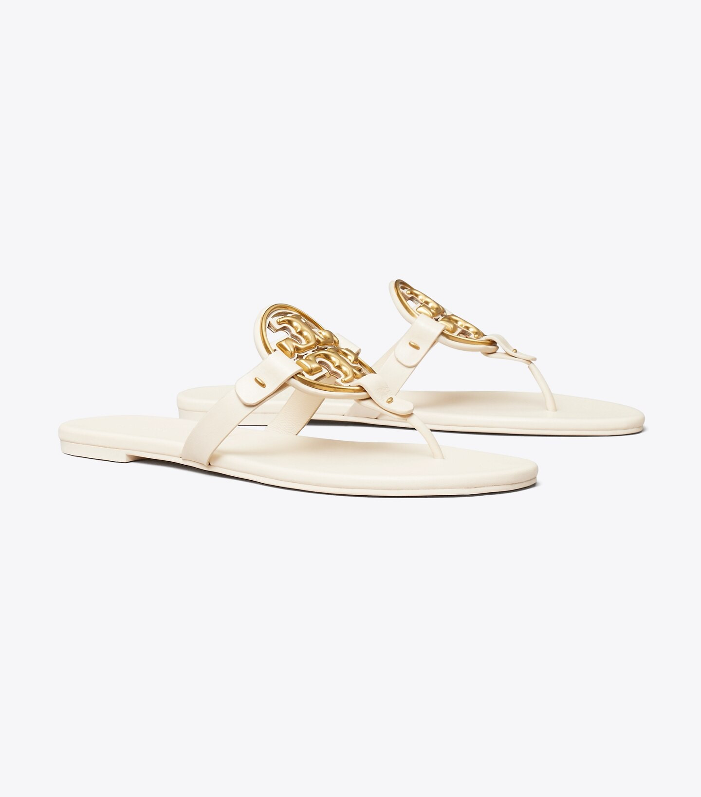 MILLER SOFT METAL LOGO SANDAL | Tory Burch (US)