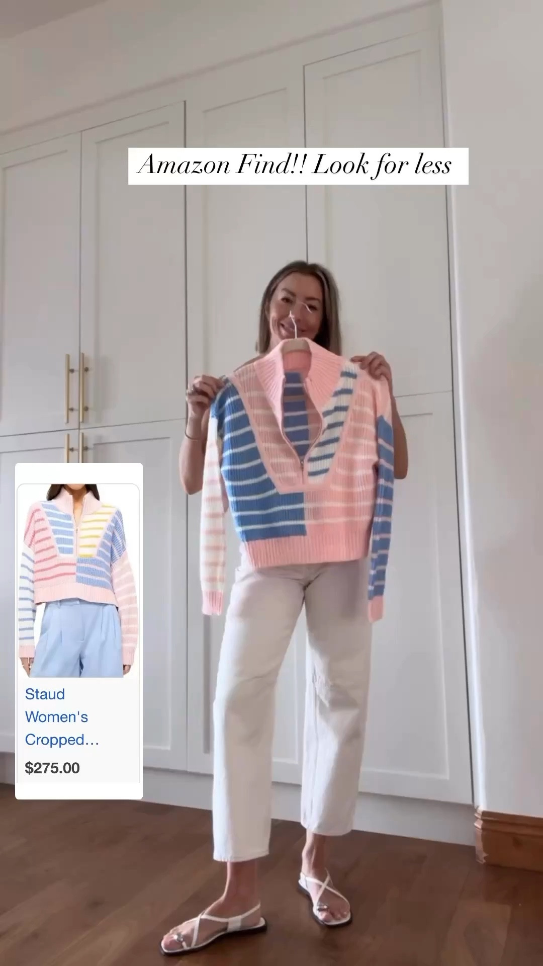 Amazon look for less sweater, I’m wearing a size small 

#LTKStyleTip #LTKFindsUnder50