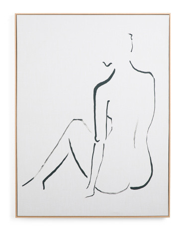 30x40 Sitting Sketch Canvas Wall Art | Marshalls
