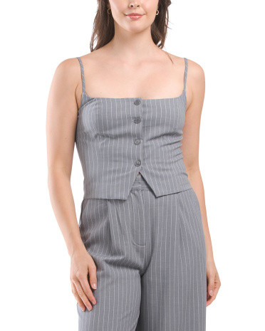 Pinstriped Tank Vest | TJ Maxx
