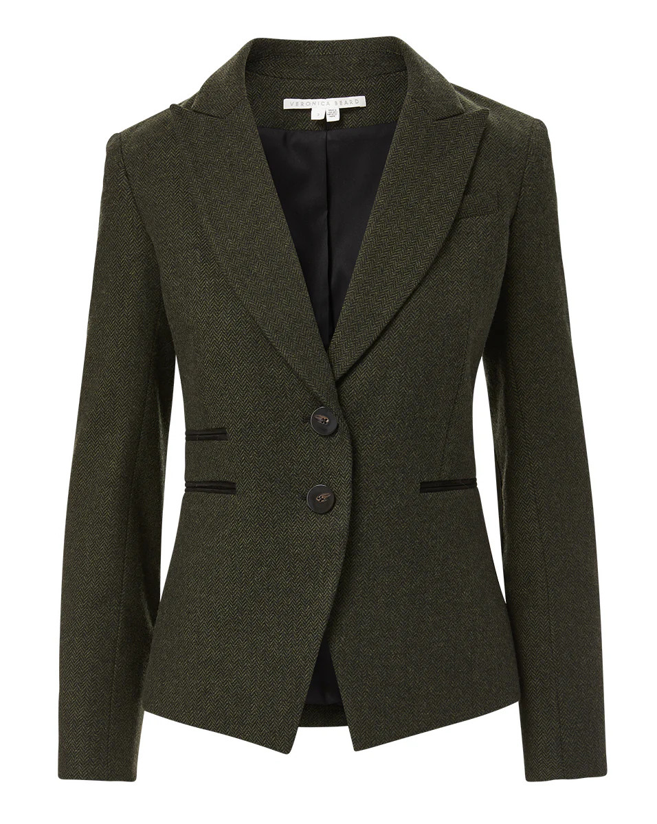 Somner Herringbone Dickey Jacket | Veronica Beard
