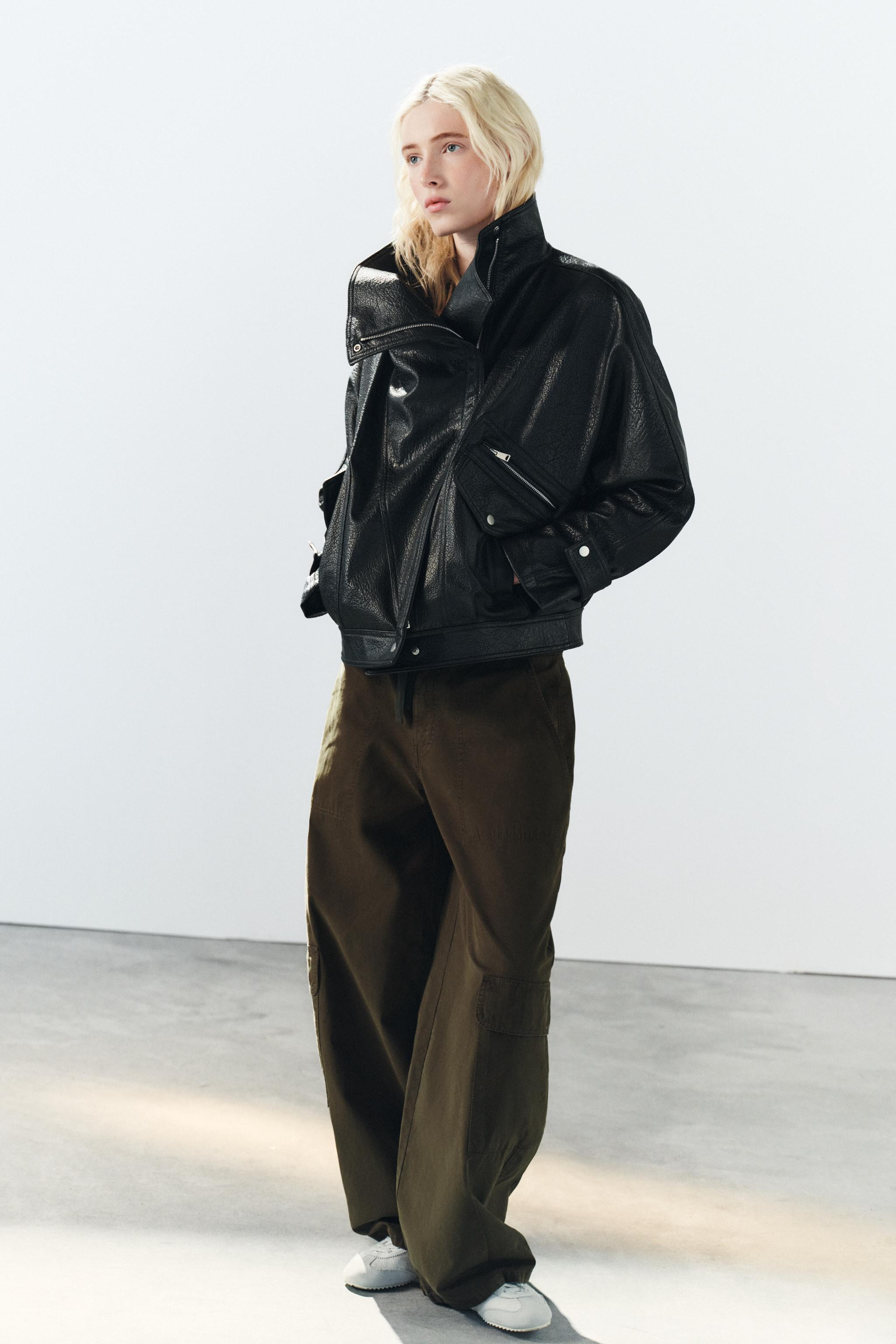 FAUX LEATHER BIKER JACKET | Zara US