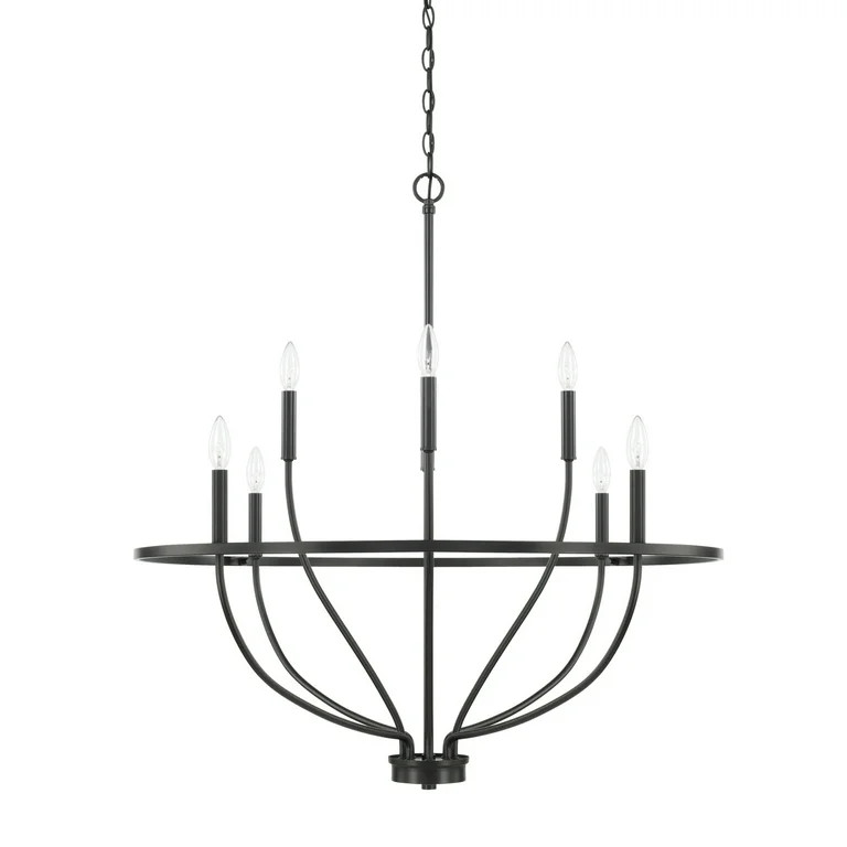 Capital Lighting 428581 Greyson 8 Light 34" Wide Taper Candle Chandelier - Black | Walmart (US)