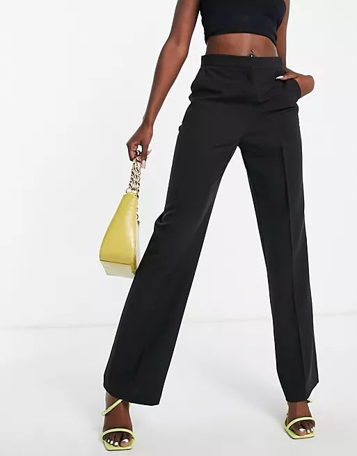 ASOS DESIGN ultimate straight leg pant in black | ASOS (Global)