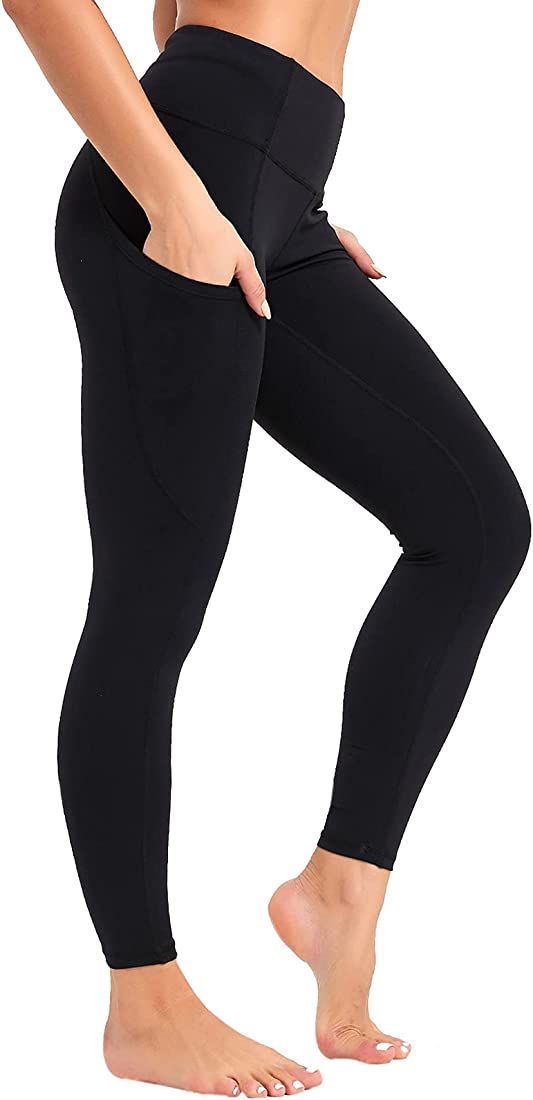 Amazon.com: SP3LOPS Yoga Pants with Pockets for Women High Waisted Tummy Control Women's Buttery ... | Amazon (US)