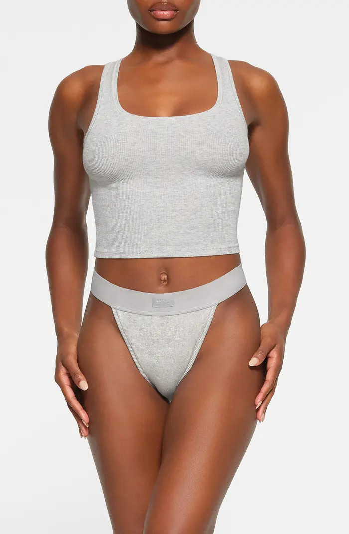 Stretch Cotton Rib Tank | Nordstrom