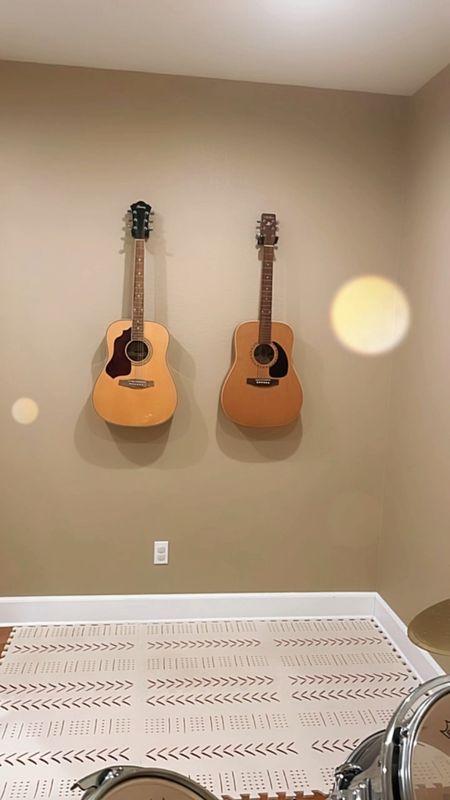 Guitar Wall Mount Guitar Hanger Solid Wood Wall Hanger Music Room 

#LTKhome