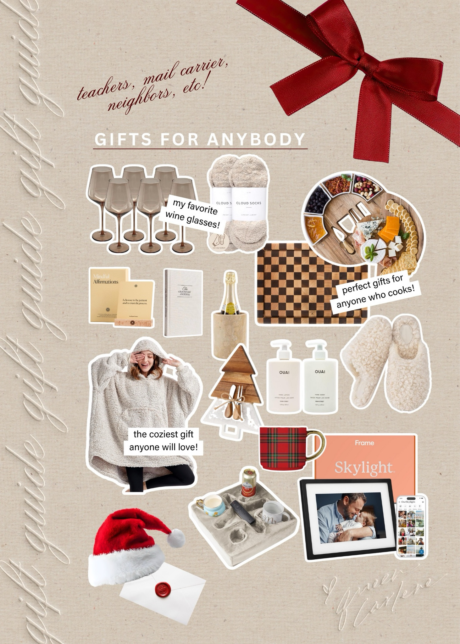 gifts for anybody: for anyone who loves to host, cook, and stay cozy, ect. // gifts for anybody, gifts for neighbors, gifts for teachers, gifts for friends, gifts for familt  

 #LTKGiftGuide #LTKHoliday #LTKSeasonal