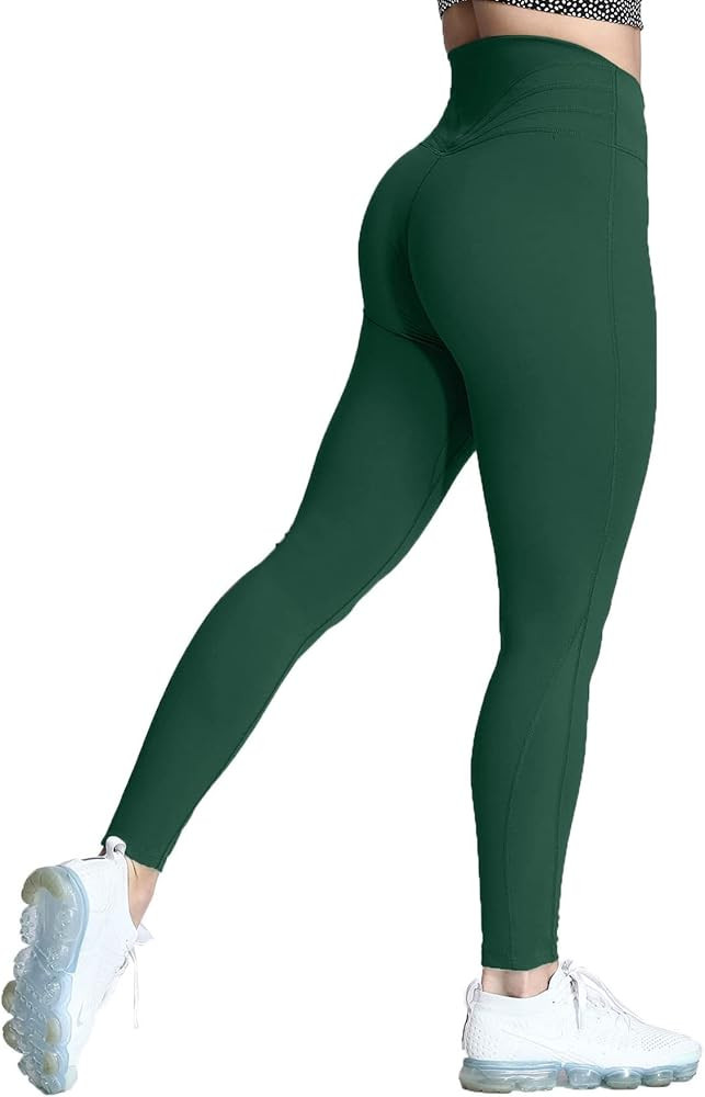 Aoxjox High Waisted Workout Leggings for Women Trinity Yoga Pants | Amazon (US)