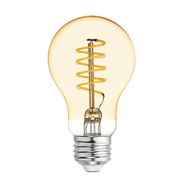 General Electric VintaAline Spiral Amber LED Light Bulb White | Target