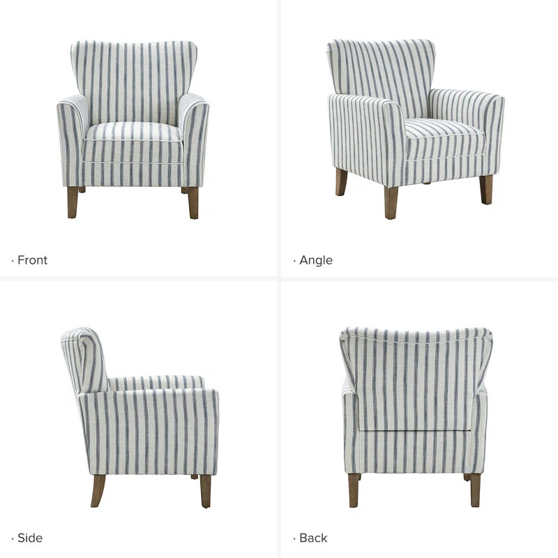 Tourad 31" W Polyester Armchair with Solid Wood Legs | Wayfair North America