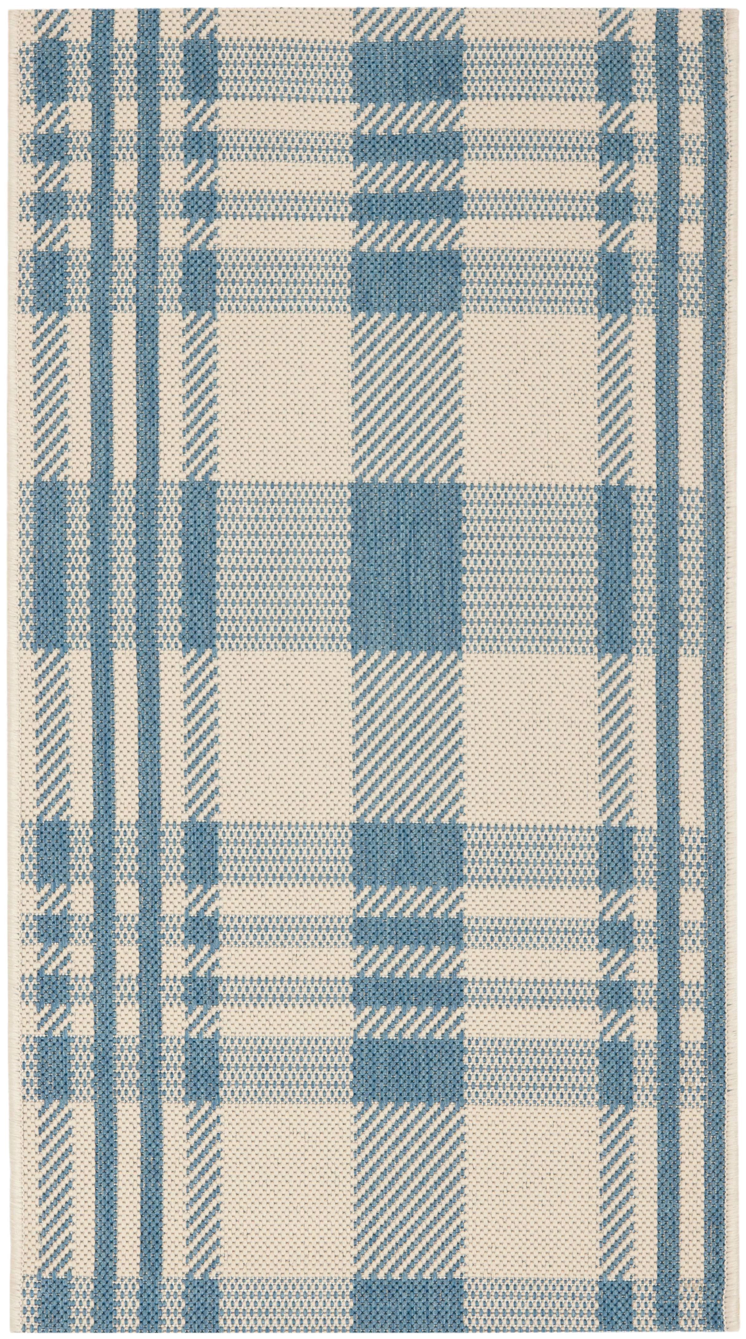 Safavieh Courtyard Benjamin Plaid Indoor/Outdoor Area Rug - Walmart.com | Walmart (US)