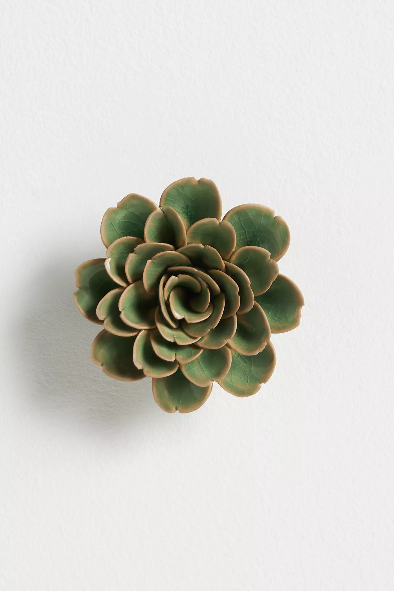 Green Ceramic Flower Gallery Wall Charm | Anthropologie (US)
