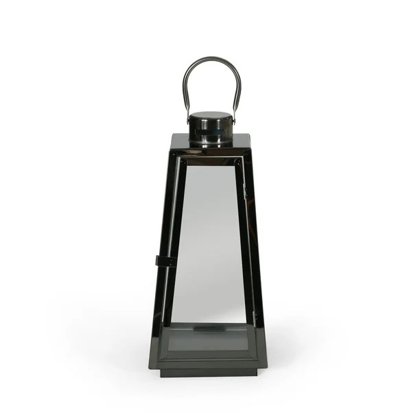 Noble House Van 15" Modern Stainless Steel Lantern, Black - Walmart.com | Walmart (US)