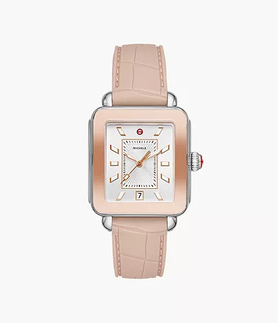 Deco Sport Two-Tone Pink Gold Watch | Michele Watches
