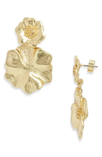 Nordstrom Pansy Drop Earrings in Gold at Nordstrom Rack | Nordstrom Rack