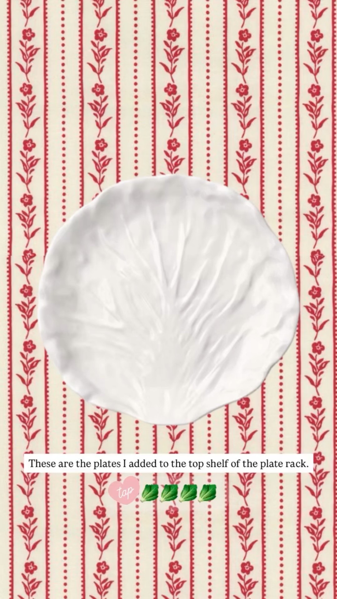 These are the plates I added to the top shelf of the plate rack.