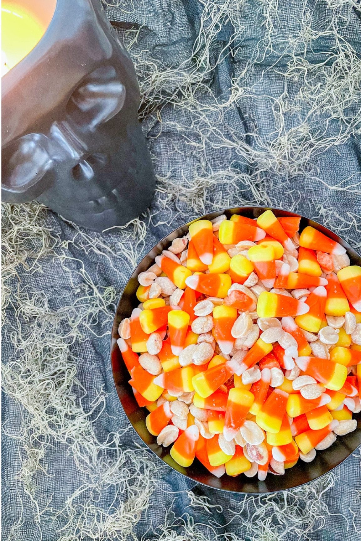 Candy corn and peanuts! The best Halloween snack! 

#LTKHalloween #LTKfamily #LTKSeasonal