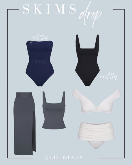 Skims came out with a shapewear swim line so I had to order. Got both one pieces in a medium  

#LTKswim