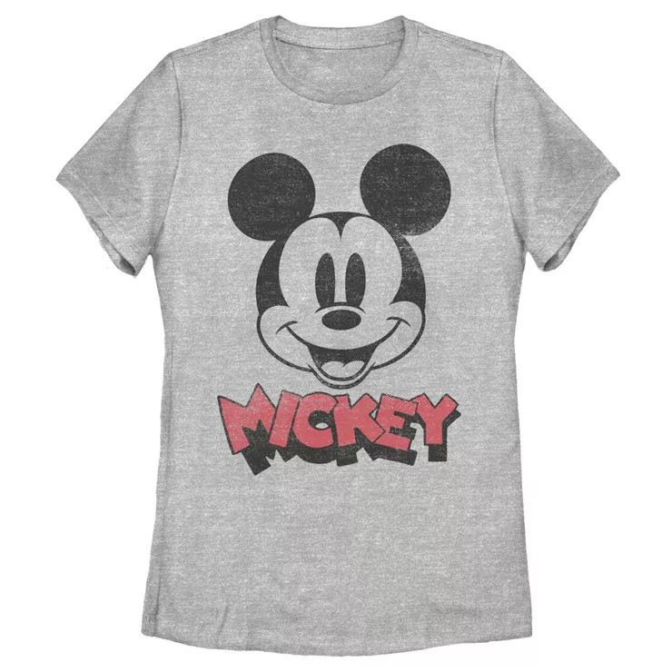 Women's Mickey & Friends Mickey Mouse Retro Headshot T-Shirt | Target