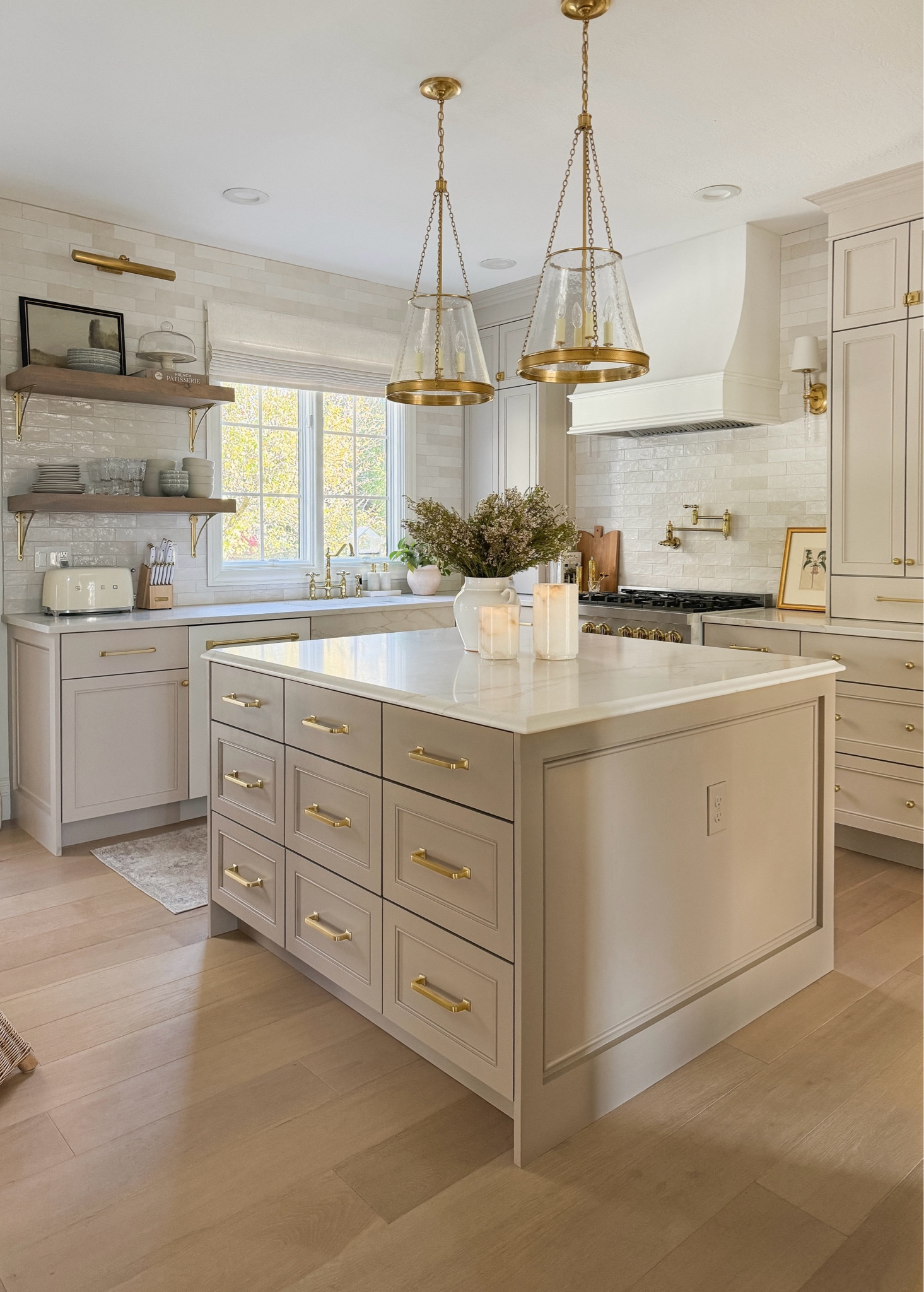 Paint colors
Island: SW Utterly Beige
Perimeter: SW Realist Beige
Walls: SW Greek Villa

Grout: Mapei Frost
Tile is in the color “white”

Roman shade is the coastal Roman shade from Select Blinds with motorization in the color White Linen.

Kitchen decor, home decor, floating shelves, pottery barn, spring decor, Zellige tile, quartz countertops, kitchen backsplash, dishes, Target studio McGee, world market


#LTKSeasonal #LTKStyleTip #LTKHome