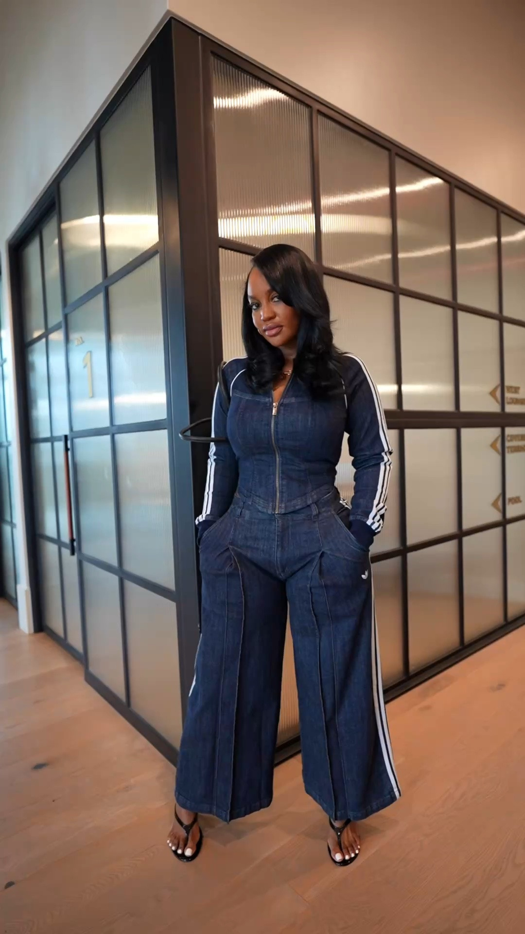 This denim set🔥🔥 stretchy and can be dressed up or down. Comes in another color as well. Wearing a size small in the jacket and medium in 👖

#LTKActive #LTKootd #LTKgrwm