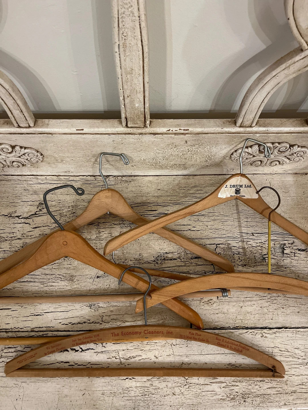 Collection of 5 Vintage Wooden Hangers - Two with Fun, 1950s Advertising | Etsy (US)