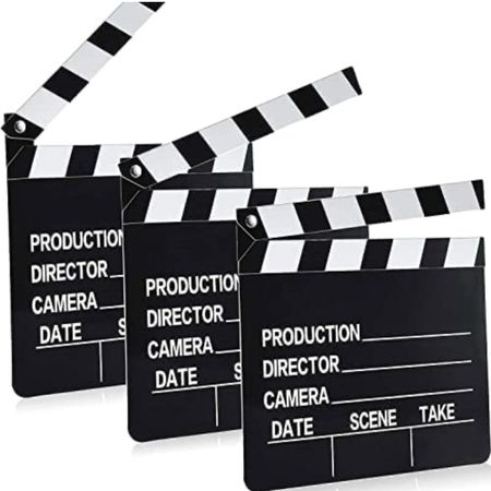 10 Pieces Movie Film Clap Board, 7 x 8 Inch Cardboard Movie Clapboard Movie Directors Clapper Writable Cut Action Scene Board for Movies Films Photo Props(White

#LTKkids #LTKparties #LTKhome
