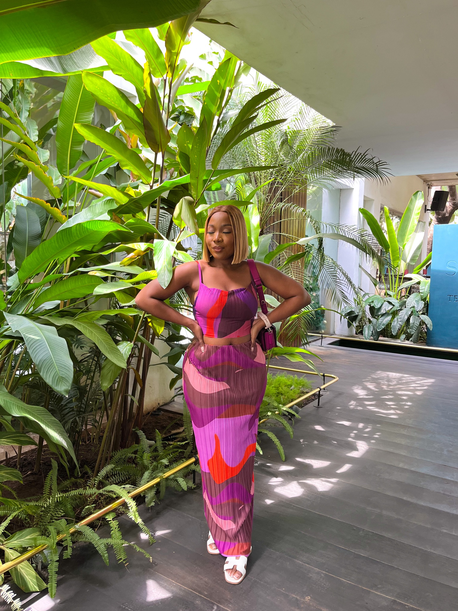 A brunch babe in her colrofil prints to enjoy some Lagos bites.

#LTKtravel #LTKstyletip