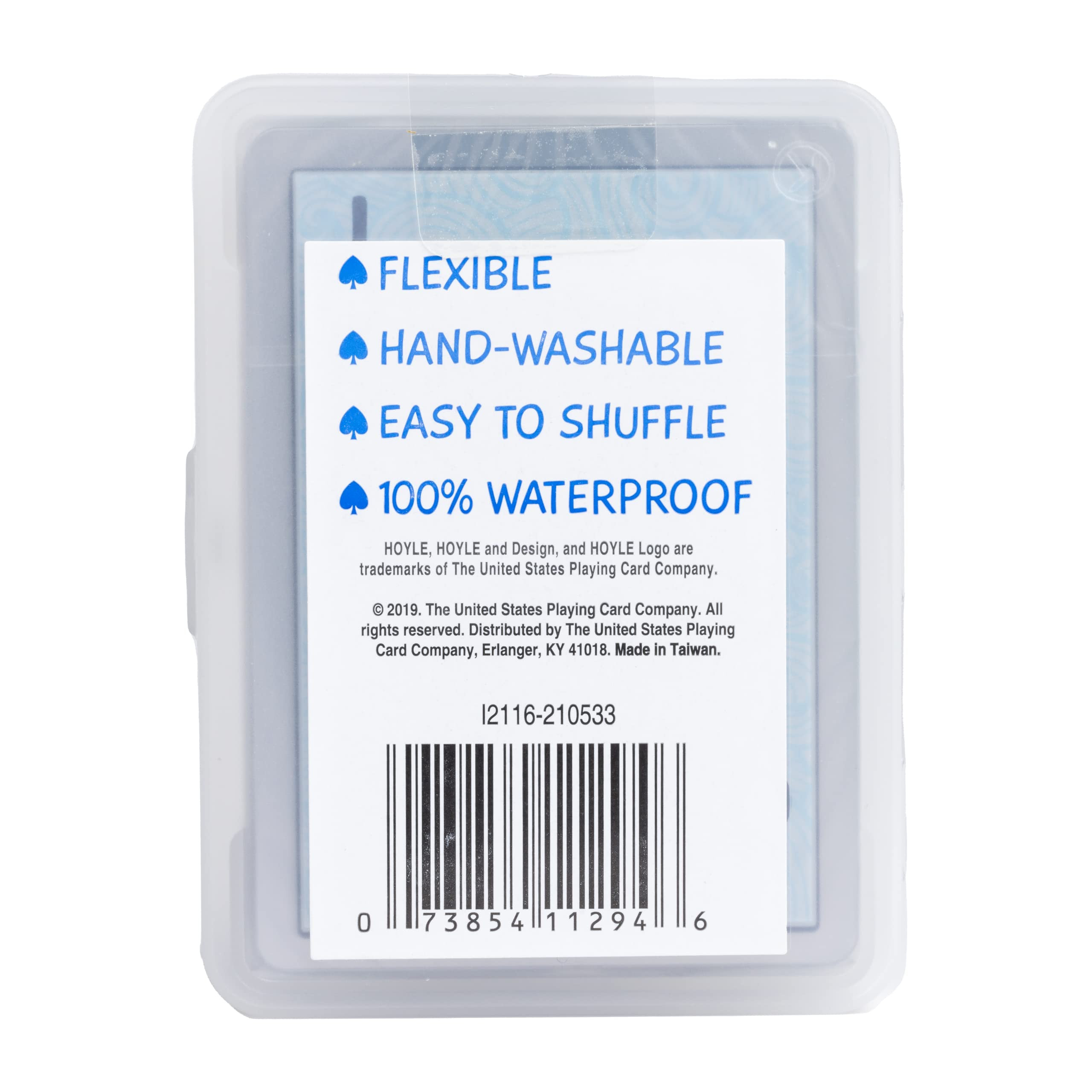 Hoyle Waterproof Playing Cards, Clear, 1 Deck | Amazon (US)