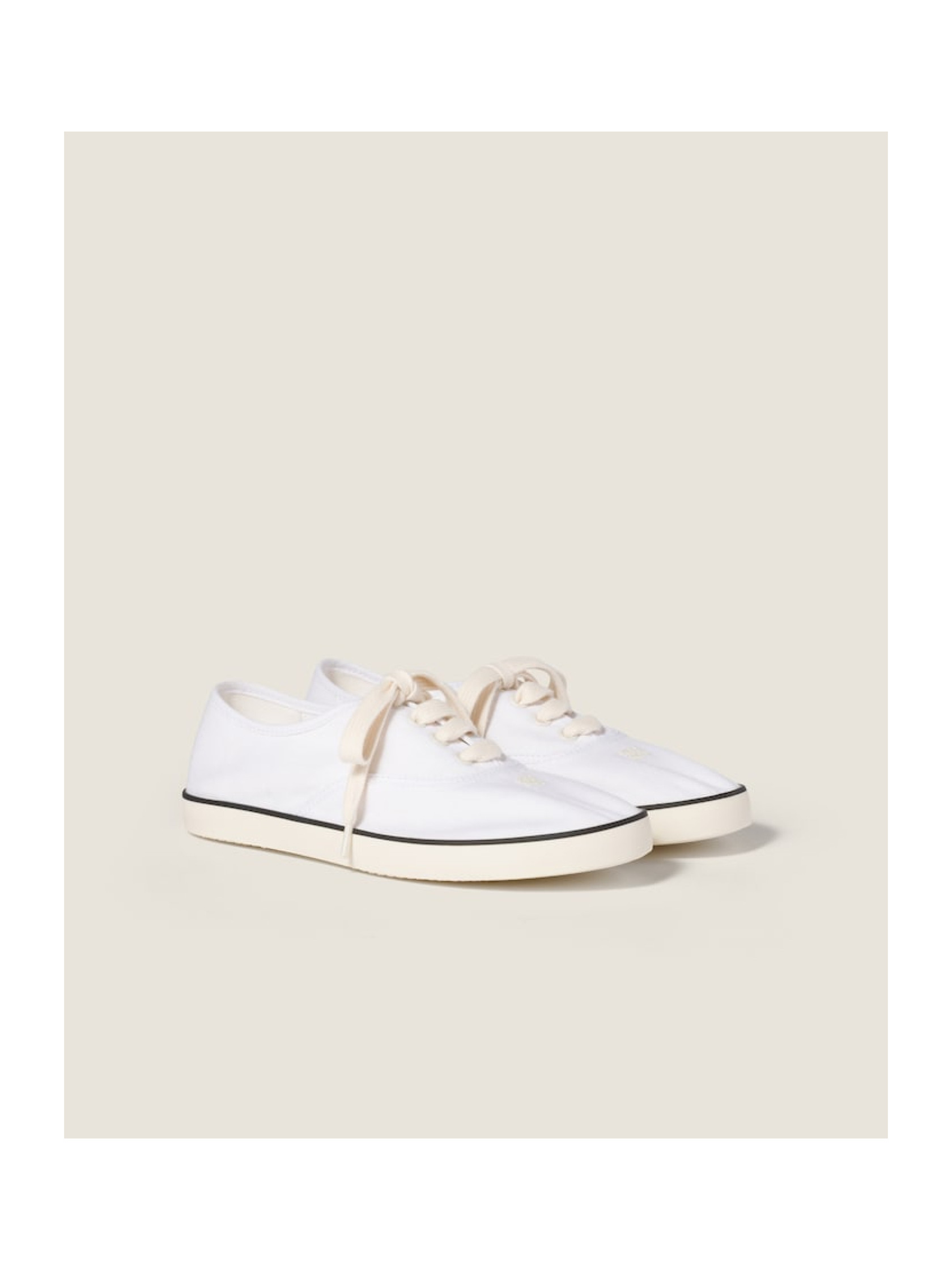 Miu Miu Drill Lace-Up Sneakers | Senser US
