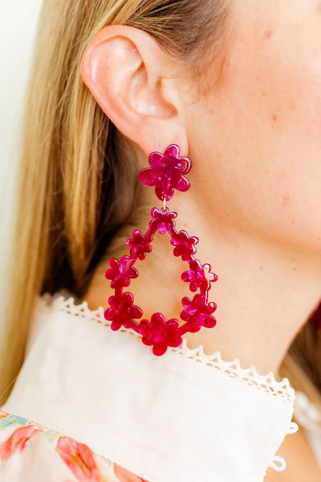 Bianca Statement Earrings - Pinot Noir - Shop LINNY CO | LINNY CO LLC