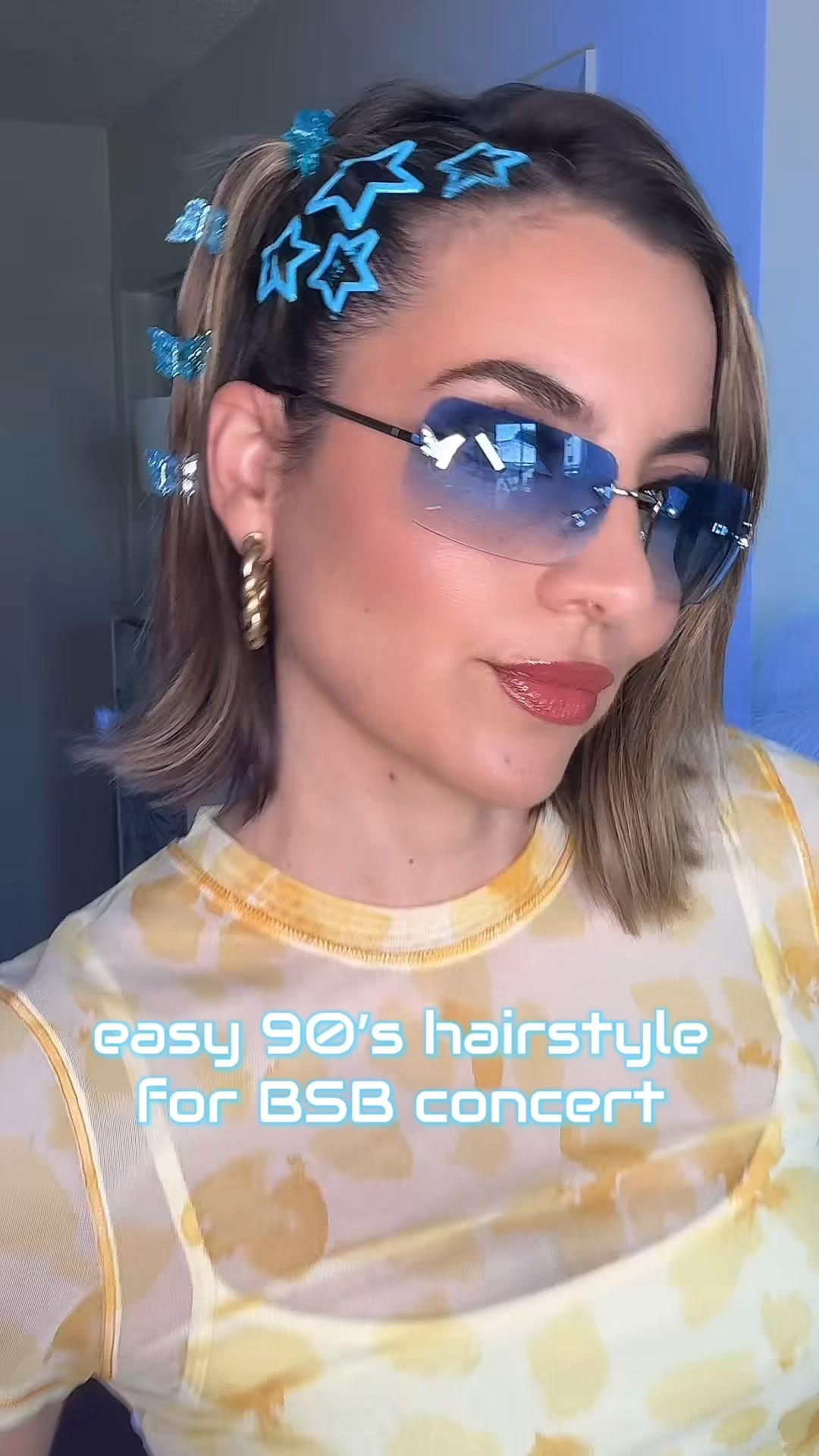 Easy 90’s BSB concert  hairstyle 🩵

#LTKBeauty #LTKParties #LTKOver40