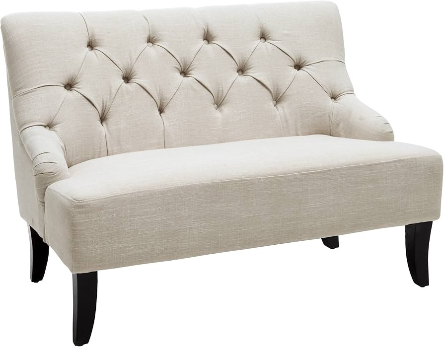 Christopher Knight Home Nicole Fabric Settee, Light Beige | Amazon (US)