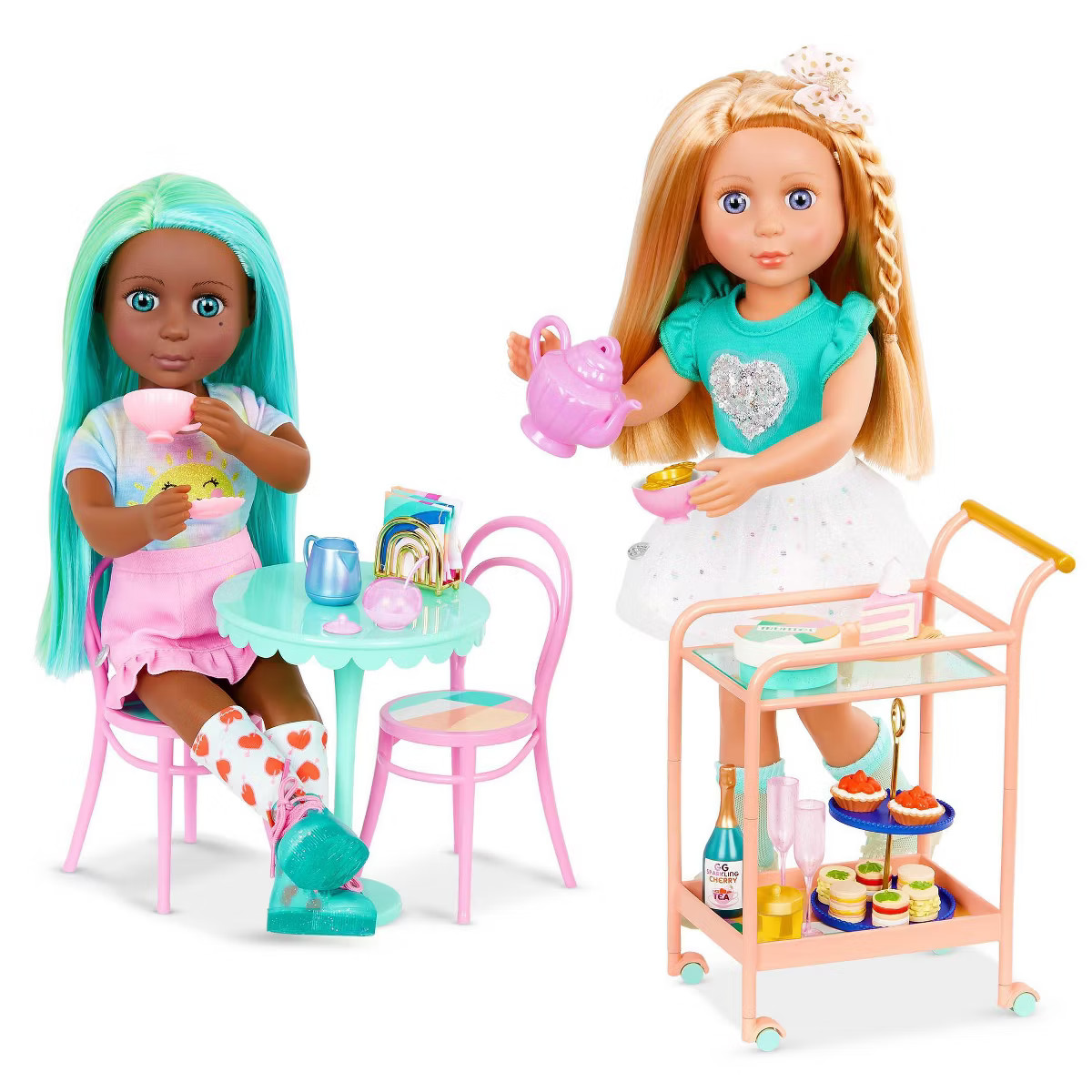 Glitter Girls Tea Time Cart Accessory Set for 14" Dolls | Target