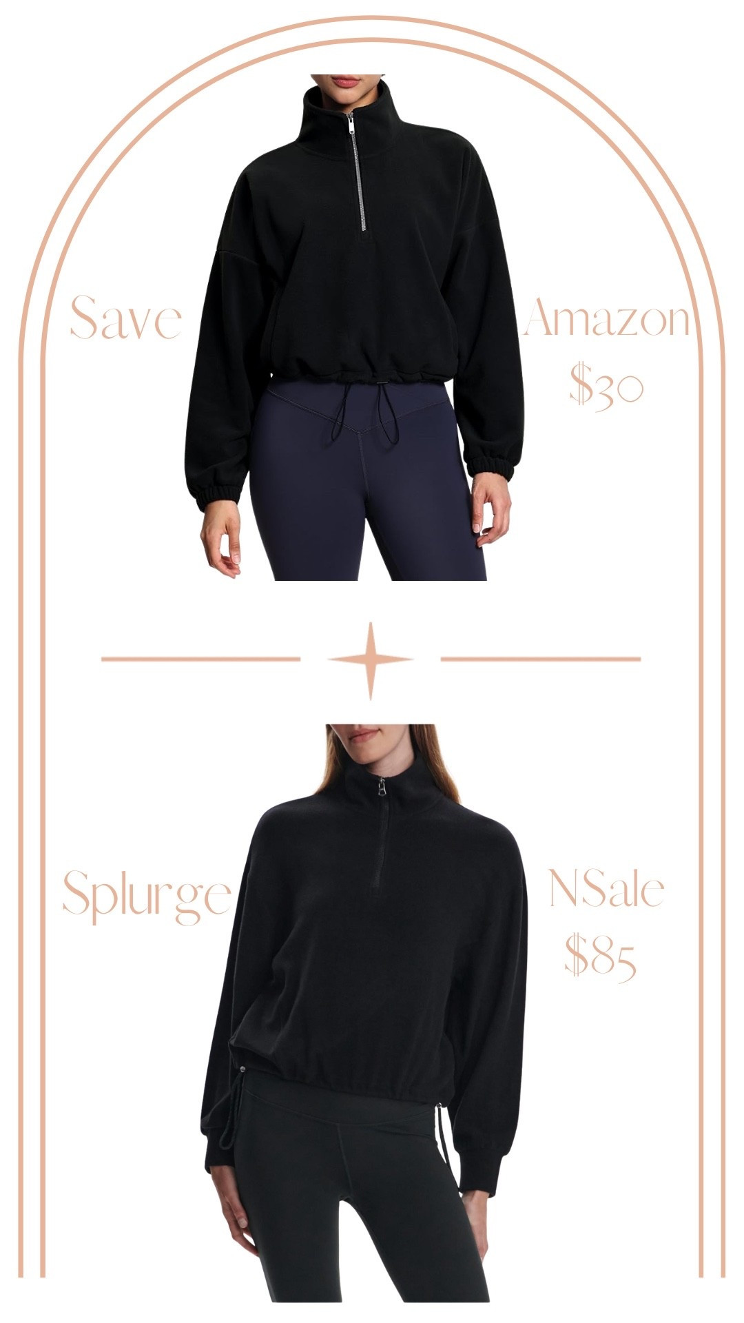 Save vs Splurge Varley pullover with side cinch details from the NSale is a great deal if you want the name brand, but you can get the same look for less! 

#LTKFindsUnder100 #LTKSaleAlert #LTKStyleTip