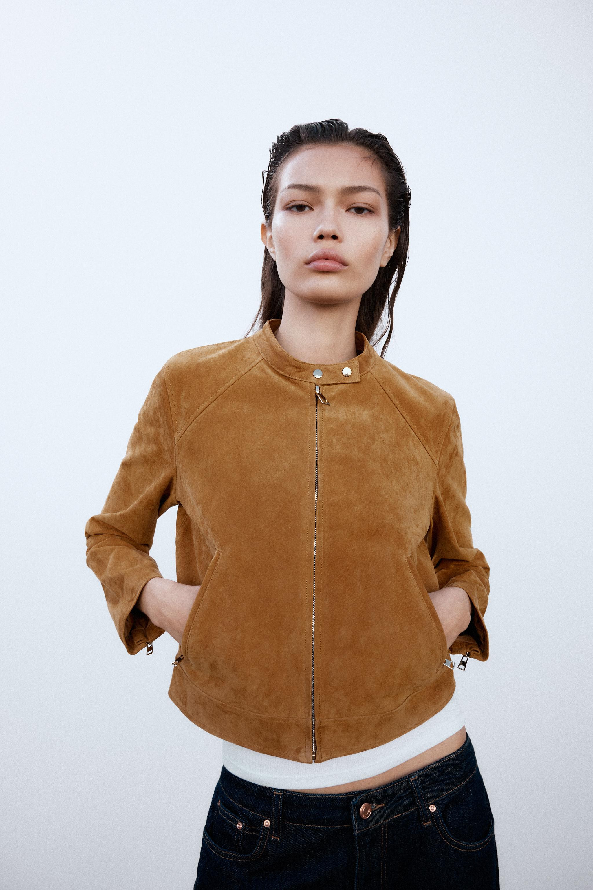 100% LEATHER JACKET | Zara UK