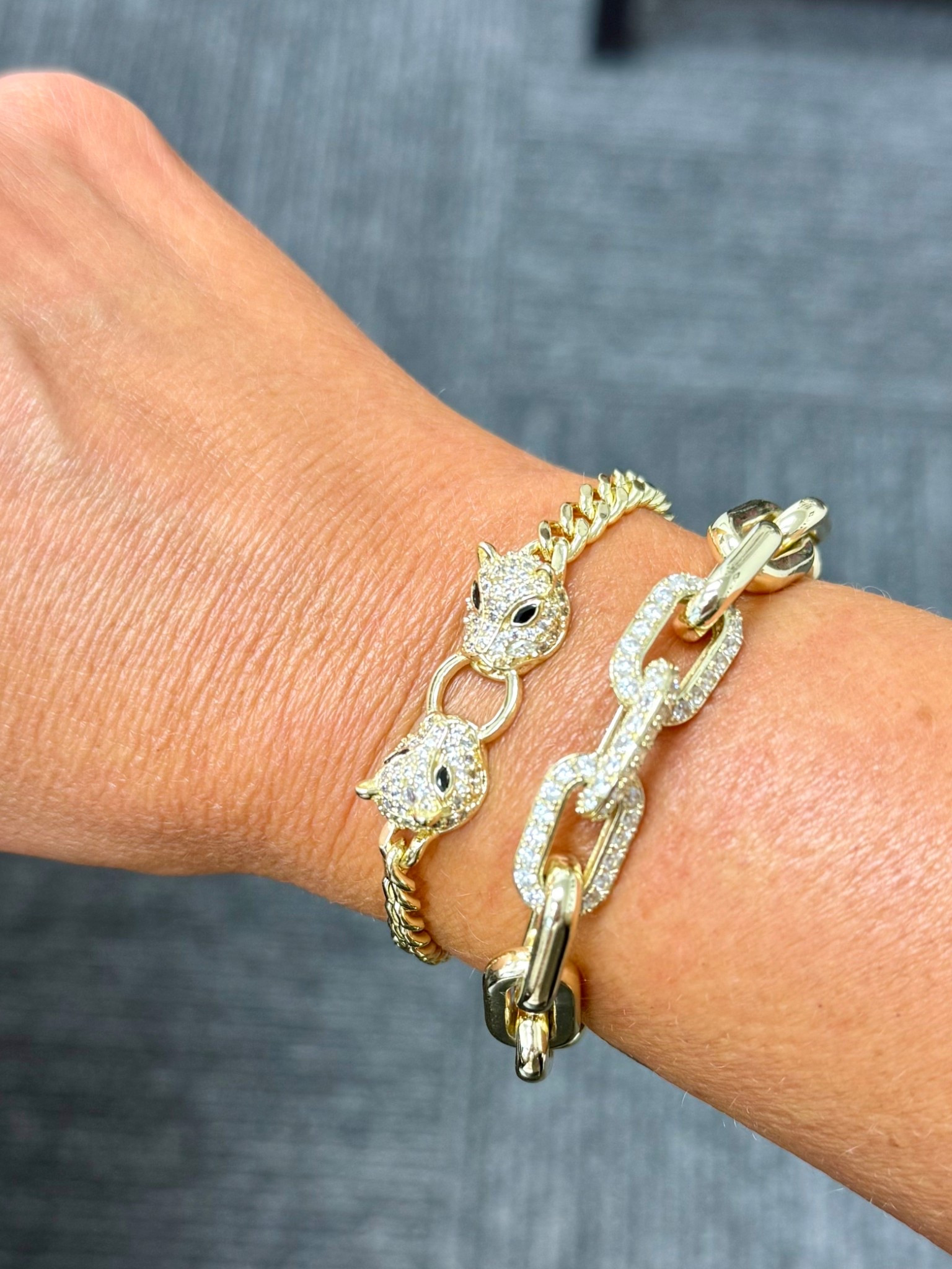 I cannot get enough of my new Double Jaguar Cuban Bracelet! I’ve been wearing it nonstop. It pairs up nicely with most other bracelets to make a super cute and edgy stack. 

Use code LEEANN for 10% off your order. 



#LTKFindsUnder100 #LTKStyleTip