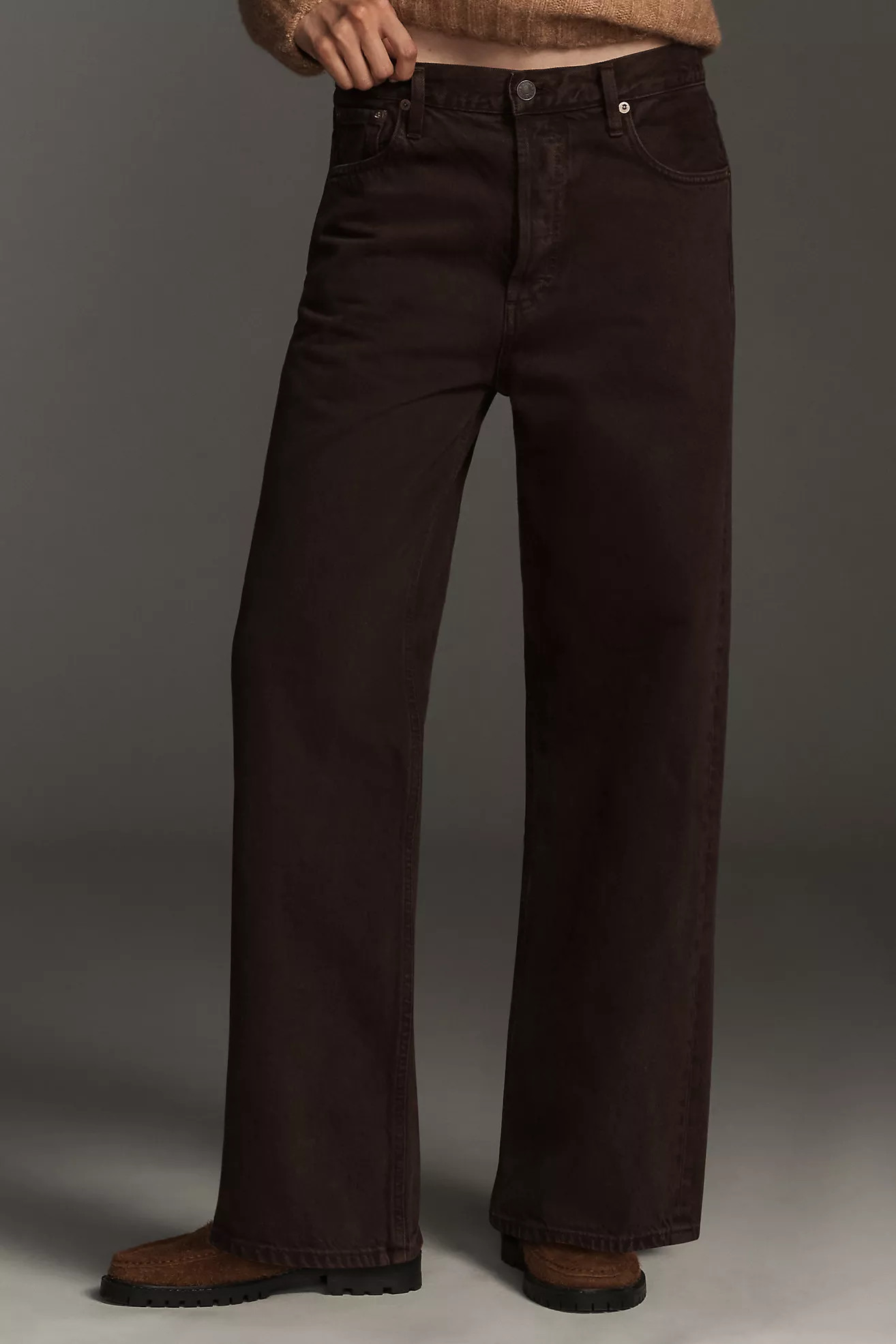 AGOLDE Ren High-Rise Wide-Leg Jeans | Anthropologie (US)