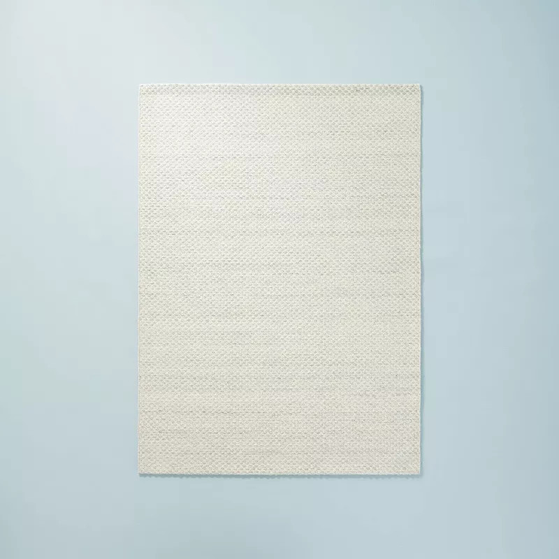 5' x 7' Chunky Texture Area Rug Light Gray - Hearth & Hand™ with Magnolia | Target