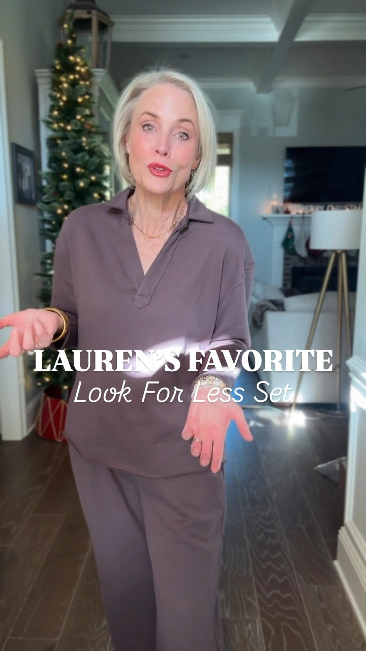 Finding affordable, versatile pieces is one of my favorite parts of sharing my style journey, and this Lauren’s Favorite Look for Less lounge set from Amazon is a total winner! ✨ Whether you’re spending the day at home, running errands, or grabbing coffee with friends, this set has you covered.

Here’s why I love it:
✔️ Perfect for the season but versatile enough to wear all year round.
✔️ Can be styled so many ways! Throw on slippers for cozy mornings, pair with sneakers for an effortlessly casual look, or dress it up with ballet flats and your favorite jewelry for a more polished outfit.

Affordable, comfy, and stylish—it’s truly the trifecta! How would YOU style it? Let me know in the comments! 🖤 

#AmazonFashion 
#MidlifeStyle 
#lookforless
#founditonamazon
#affordablefashion
#laurenoggsgee
#over50style 
#lookalike
#shopltk
#ltkover50
#ltkover40
#outfitinspo 
#lookforless
#getyourcolonoscopy



#LTKWatchNow #LTKFindsUnder50 #LTKOver40