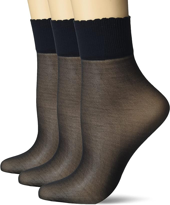 Berkshire Women's 3 Pair Pack Sheer Anklet | Amazon (US)