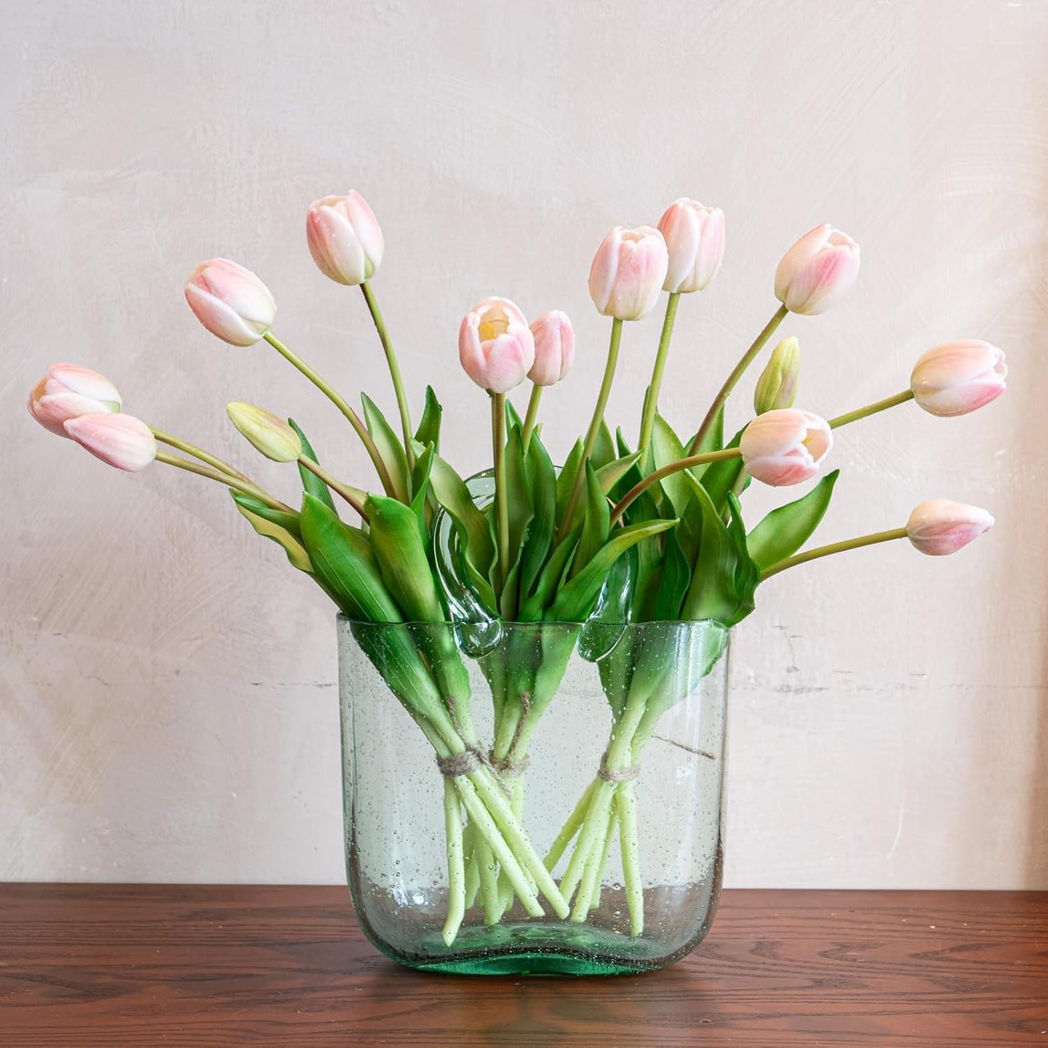 Artificial Tulips Flowers,Soft Touch Latex Bouquet, Fake Tulips,Spring Wedding Home Room Table Ce... | Amazon (US)