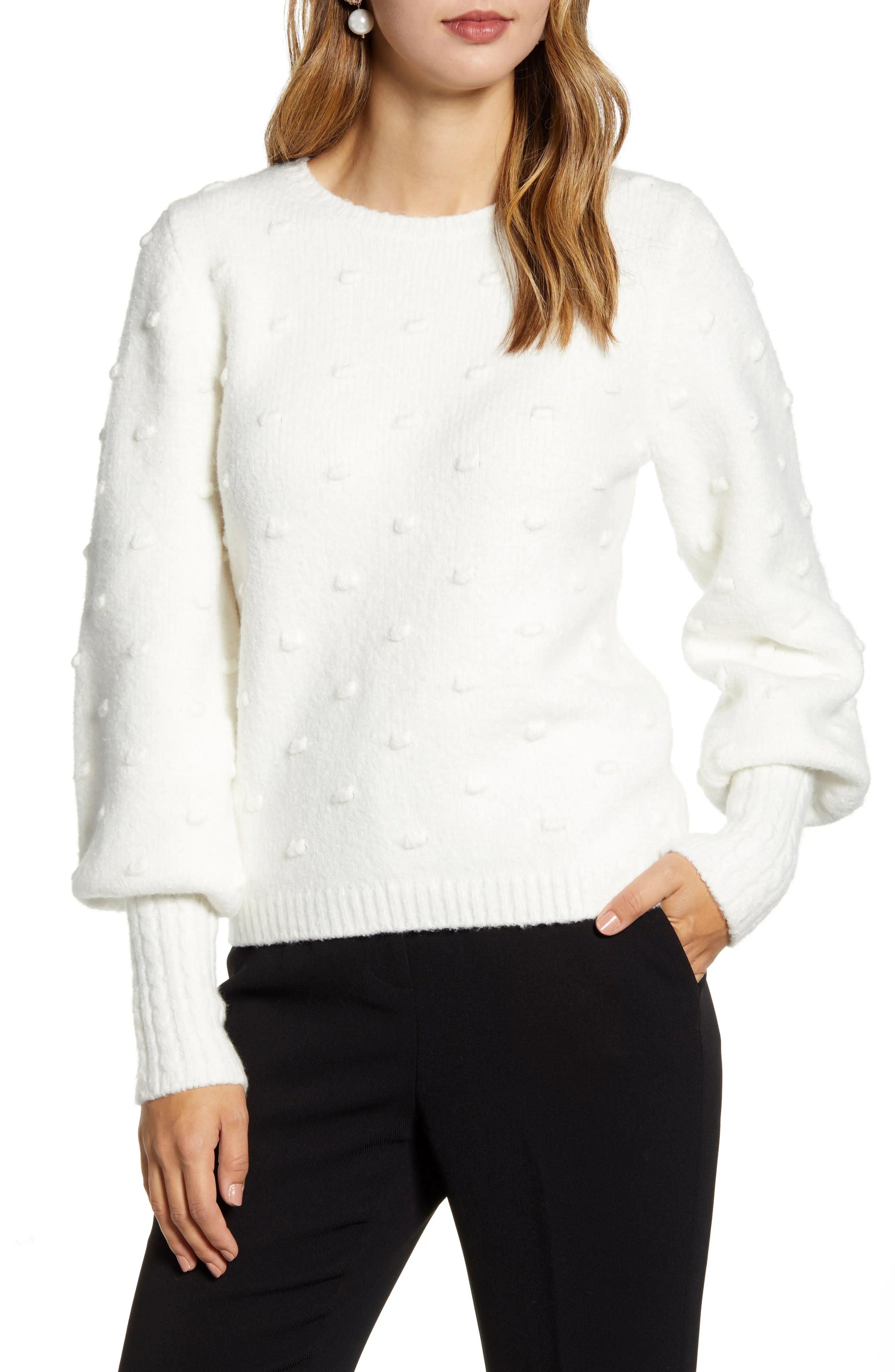 Rachell Parcell Bobble Stitch Sweater | Nordstrom