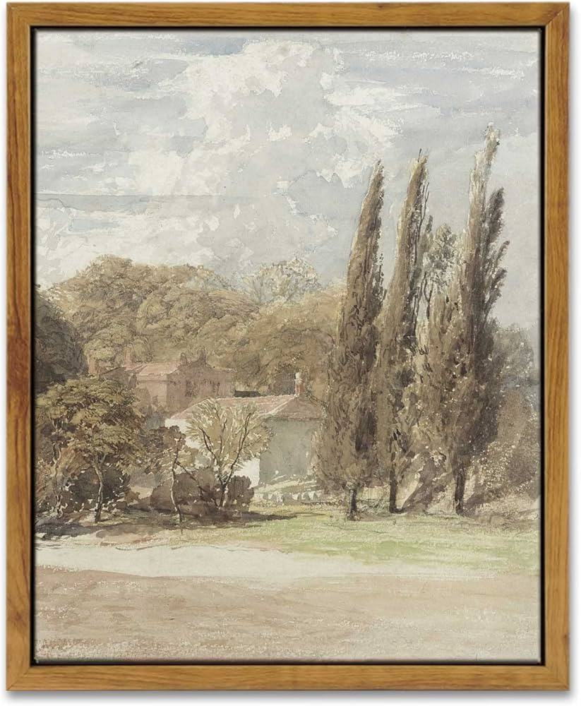 InSimSea Framed Canvas Prints Wall Art Room Decor, Kensington Gardens Classical Scenery Paintings... | Amazon (US)