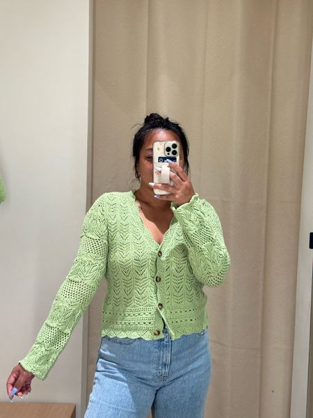 The cutesy green crochet cardigan! Would be super cute for a festival look or beach cover up! Wearing a size M 💚

#LTKSeasonal #LTKFestival #LTKFindsUnder50