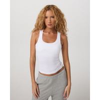 Vuori Energy Racerback Tank Top | White | XXS | Vuori Clothing (US & Canada)