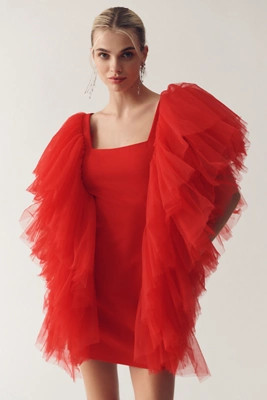 Sunday in Brooklyn Drama Tulle Mini Dress | Anthropologie (US)