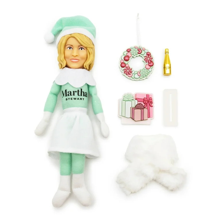 Martha Stewart Martha on The Mantel Christmas Green Plush Figurine, 10.5" | Walmart (US)
