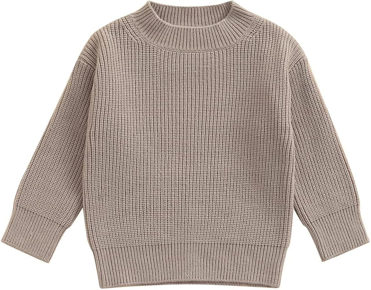 Afunbaby Baby Girl Boy Knit Sweater Blouse Pullover Sweatshirt Warm Crewneck Long Sleeve Tops for In | Amazon (US)